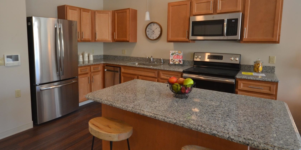 Photo of a kitchen at Searles Place Independent Living in Windham